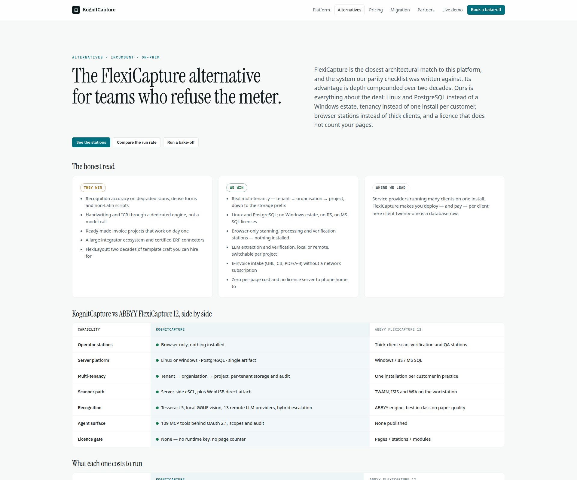 Alternatives — page wide, August 2026 build