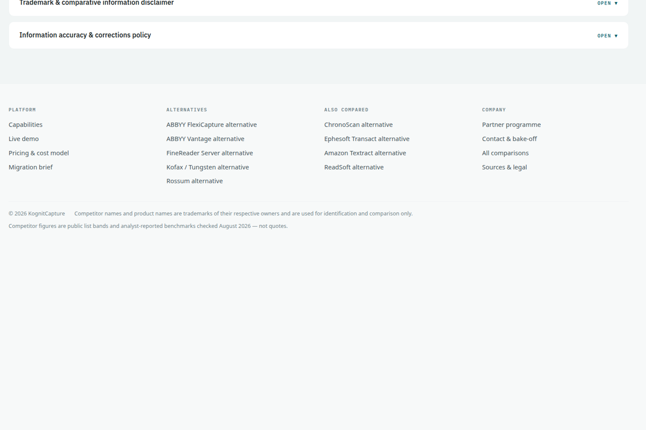 Sources and legal (detail), August 2026 build